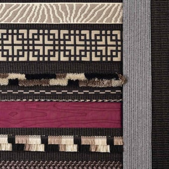 Geflecht 60 mm Gallery boucle Braid zebra Nude Houlès
