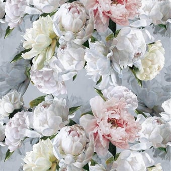 Tessuto Peonia Grande Zinc Designers Guild