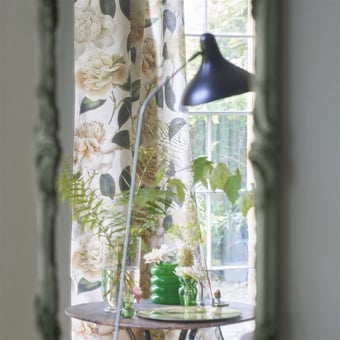 Tessuto Camellia Folly Tuberose John Derian