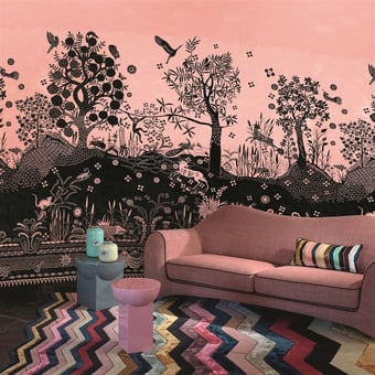 Papel pintado mural panorámico Bois Paradis Bourgeon Christian Lacroix