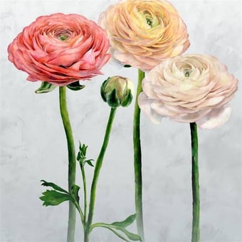 Papel pintado mural panorámico Tourangelle Scene 2 Peony Designers Guild
