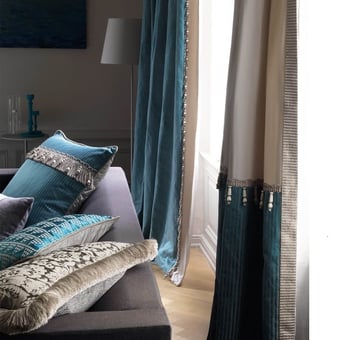 Geflecht 50 mm Scarlett Braid Gris perle Houlès