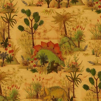 Papel pintado Dinosauria Turmeric House of Hackney