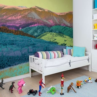 Papel pintado mural panorámico Adventure Multi Rebel Walls