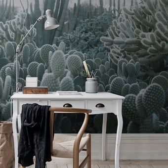 Papel pintado mural panorámico Cacti Lush Rebel Walls