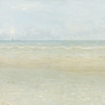 Papel pintado mural panorámico Seascape Beige/Sand Eijffinger