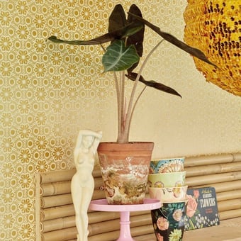 Little Flowers Wallpaper Gold Eijffinger
