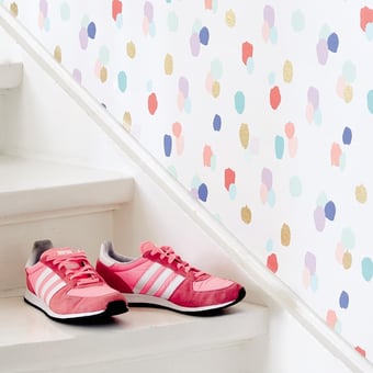 Papel pintado Paint Stain White/Cream Eijffinger