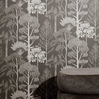 Papel pintado Trees Petrol Ferm Living