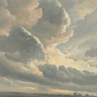 Sunset Clouds Panel Original Les Dominotiers