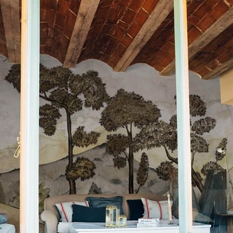 Papel pintado mural panorámico Taklamakán Chia seed Coordonné