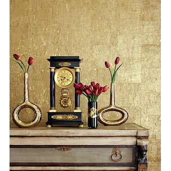 Cork wall covering Wall Wall Covering Metallic gold Thibaut