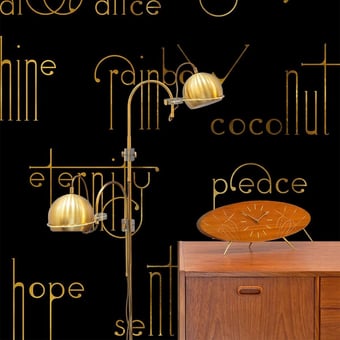 Beautiful Words Panel Onyx Coordonné