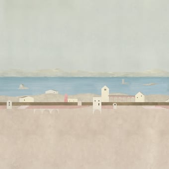 Papel pintado mural panorámico Tierra Arena Coordonné