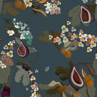 Fruits Wallpaper Saphire Coordonné
