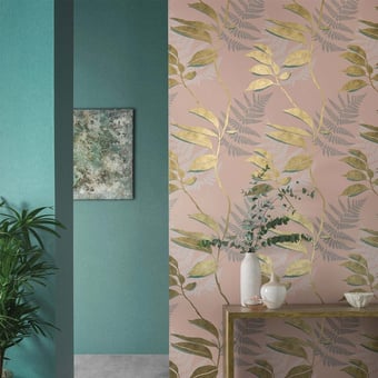 Papel pintado Feuille d'Or Blush Osborne and Little