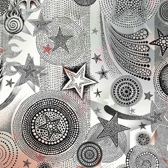 Papier peint Etoiles Multico Jean Paul Gaultier