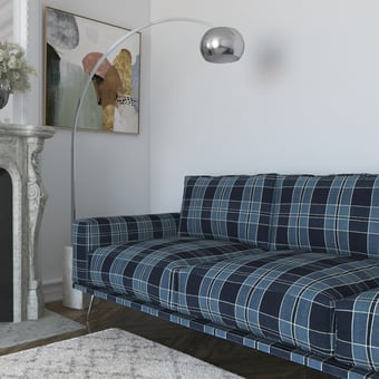 Tessuto Mission plaid Indigo Ralph Lauren