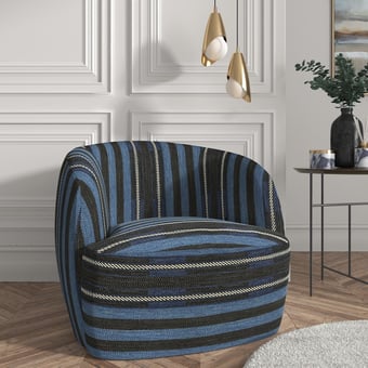 Tessuto Dinetah Stripe Indigo Ralph Lauren