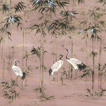 Papel pintado mural panorámico Garzas Clow Coordonné