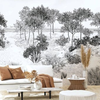 Dune Grey Panel 150x330 cm - 3 lés - côté gauche Isidore Leroy