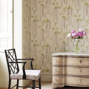 Seraphina Wallpaper Pink Colefax and Fowler