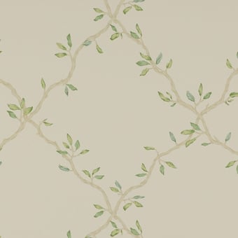 Leaf Trellis Wallpaper Pale Green Colefax and Fowler
