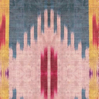 Patola Fabric Red/Blue/Yellow Mindthegap