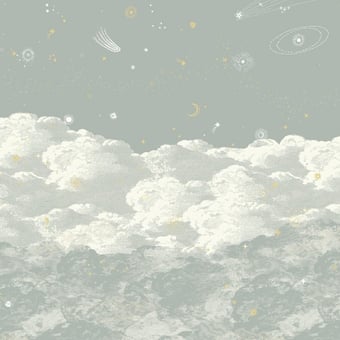 Carta da parati murale Cosmos Jour 150x330 cm - 3 lés - côté gauche Isidore Leroy