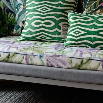 Palmeras Fabric Green/pink/Purple Mindthegap