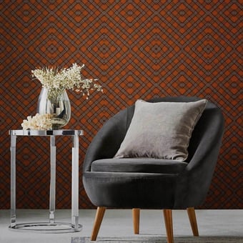Unusual Tartan Panel Orange Mindthegap