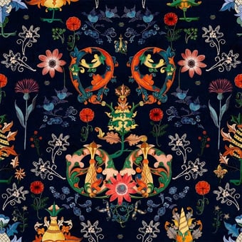 Transylvania Folk Panel Blue Mindthegap