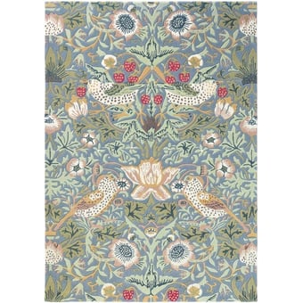 Alfombras Strawberry Thief Slate 140x200cm Morris and Co