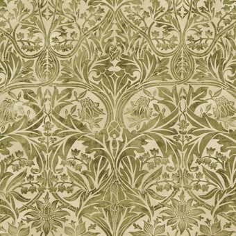 Bluebell Fabric Gold/Vellum Morris and Co
