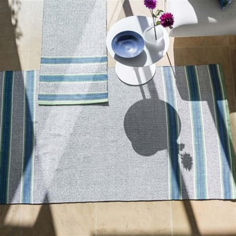 Alfombras Pompano Cobalt in-outdoor 75x250cm Designers Guild