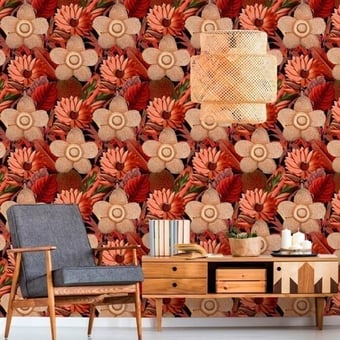 Water Lilies Panel Coral Mindthegap