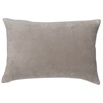 Velvet rectangle Cushion Oyster velvet Niki Jones