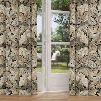 Velours Acanthus Mustard/Grey Morris and Co