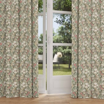 Stoff Golden Lily Minor Pink/Natural Morris and Co