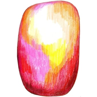 Scribble Red Yellow Rug 200x300 cm MOOOI