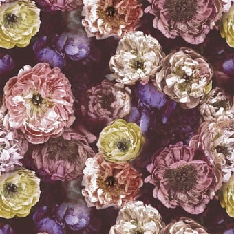 Le Poeme De Fleurs Velvet Rosewood Designers Guild