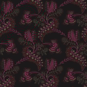 Hartford Wallpaper Noir/Fuchsia Cole and Son