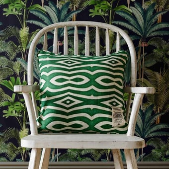 Riverside Cushion Green/White Mindthegap