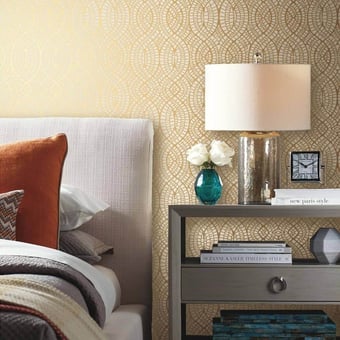 Tortoise Wallpaper White/Silver York Wallcoverings