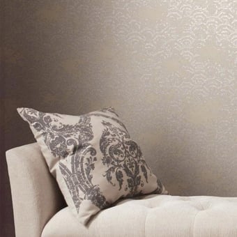 Eclipse Wallpaper White/Gold York Wallcoverings