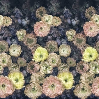 Le Poeme de Fleurs Panel Midnight Designers Guild