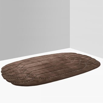 Alfombras Padded Oval design Bear Nodus