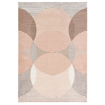 Tappeti Sinking Circles Nude Coral Nodus