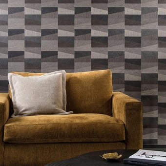 Carta da parati Polygon Beige Arte