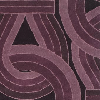 Solar Rectangle Rug Purple Christopher Farr